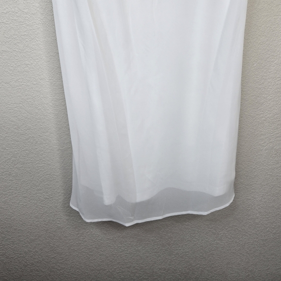 Tash and Sophie Womens Mini Dress Sz L Slip Silhouette Draped Bodice Cowl Neck - Picture 5 of 13